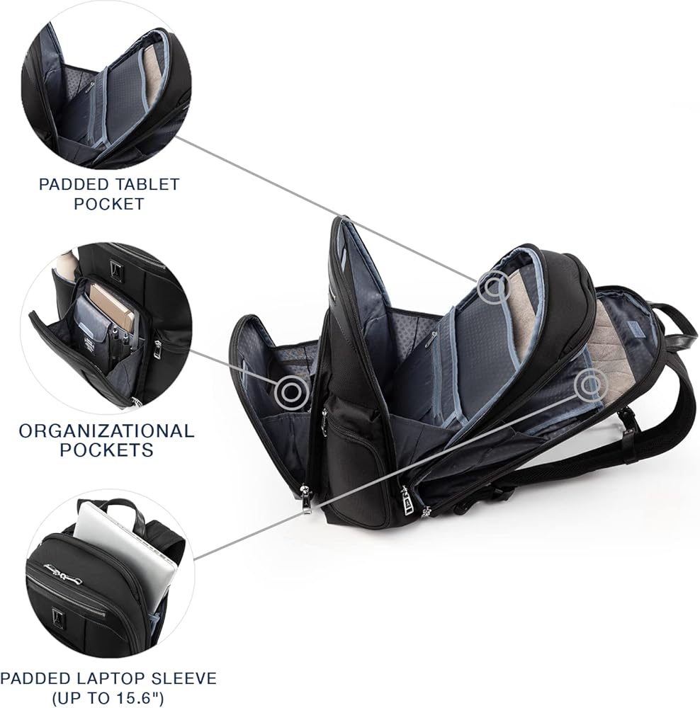 Amazon | Travelpro バックパック, ブラック(Shadow Black), One Size