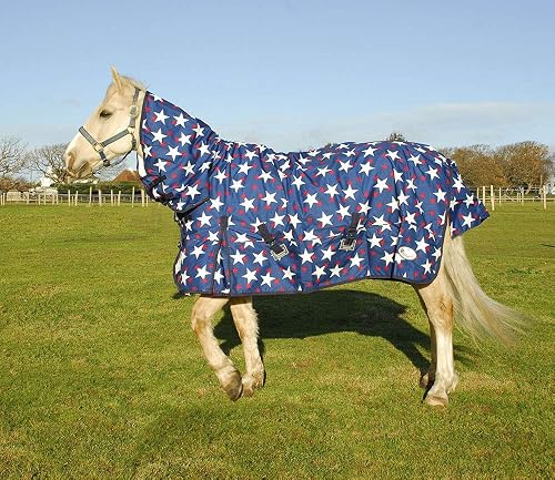 Rhinegold Full Neck Torrent-6/3-Star Design Alfombra de Exterior, Diseño de Estrellas, 6'3"