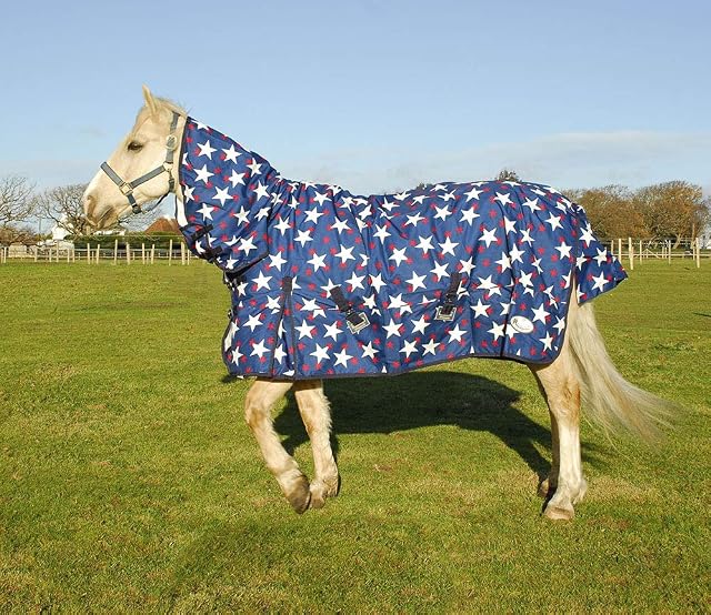 Rhinegold Full Neck Torrent-6/3-Star Design Alfombra de Exterior, Diseño de Estrellas, 6'3"