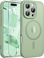 Vista 32 de FNTCASE - Funda para iPhone 15, iPhone 14 y iPhone 13, magnética, translúcida, fina y antigolpes, protección de grado militar, resistente a caídas