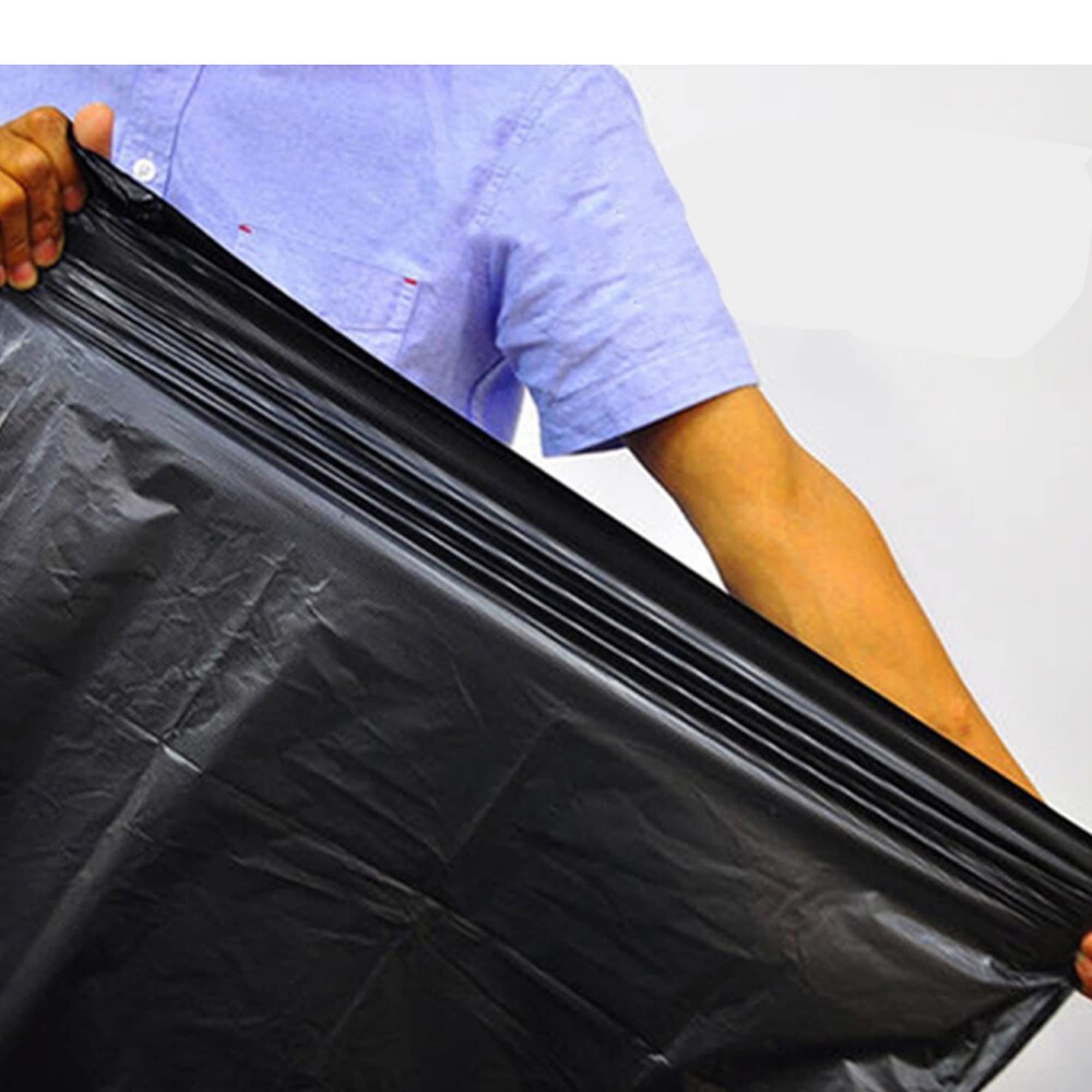 Homewise 100 Stück Müllbeutel Heavy Duty 240L Müllbeutel Müllbeutel Müllsäcke 100 Stück Schwarze Müllbeutel für Müll Home Office Umweltfreundlich Starke Müllbeutel aus Recyclingmaterial