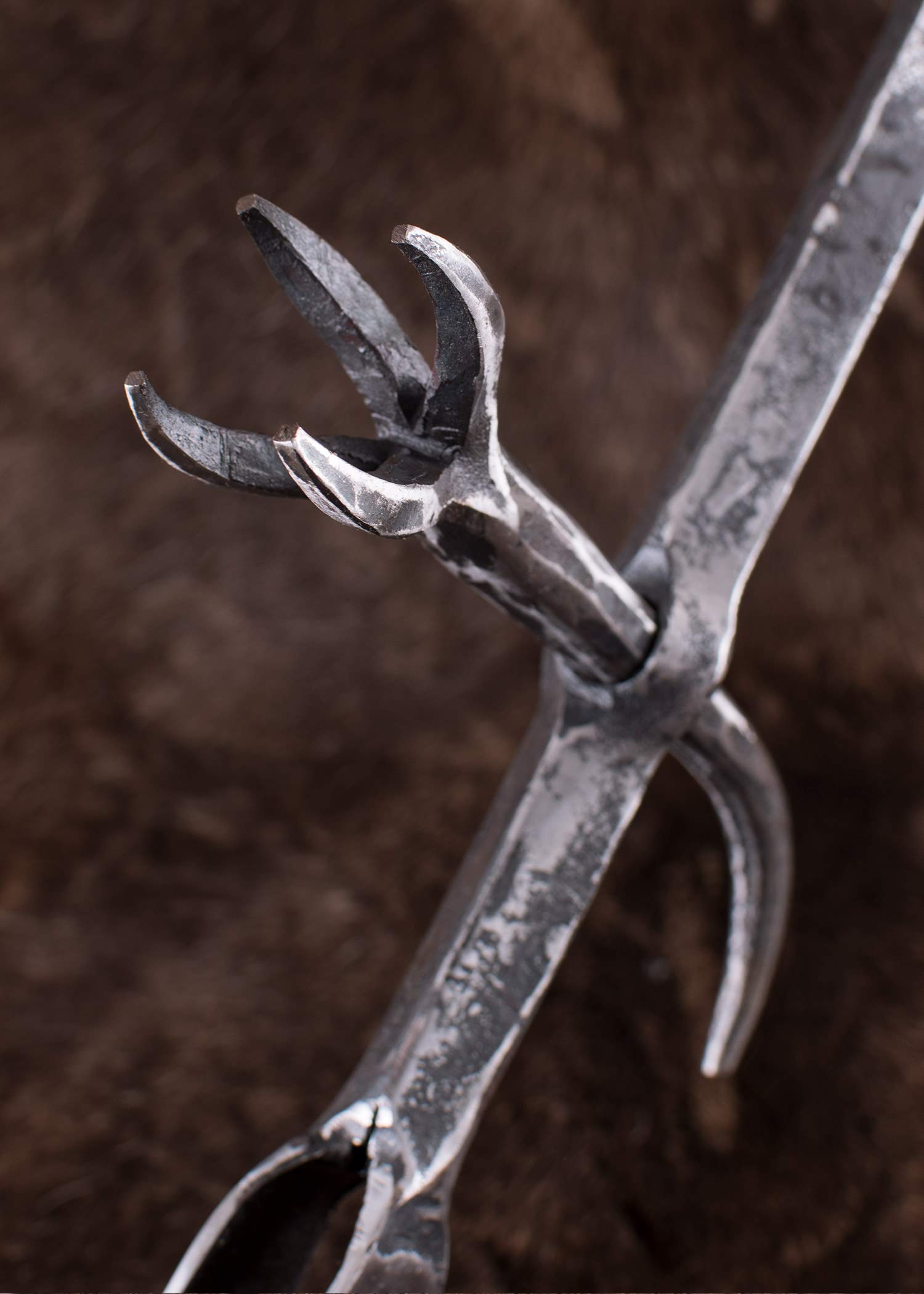 Ulfberth Luzerner Hammer, geschmiedet aus Stahl für Erwachsene - Lanzenspitze Helebarden ohne Schaft für Mittelalter und Reenactment