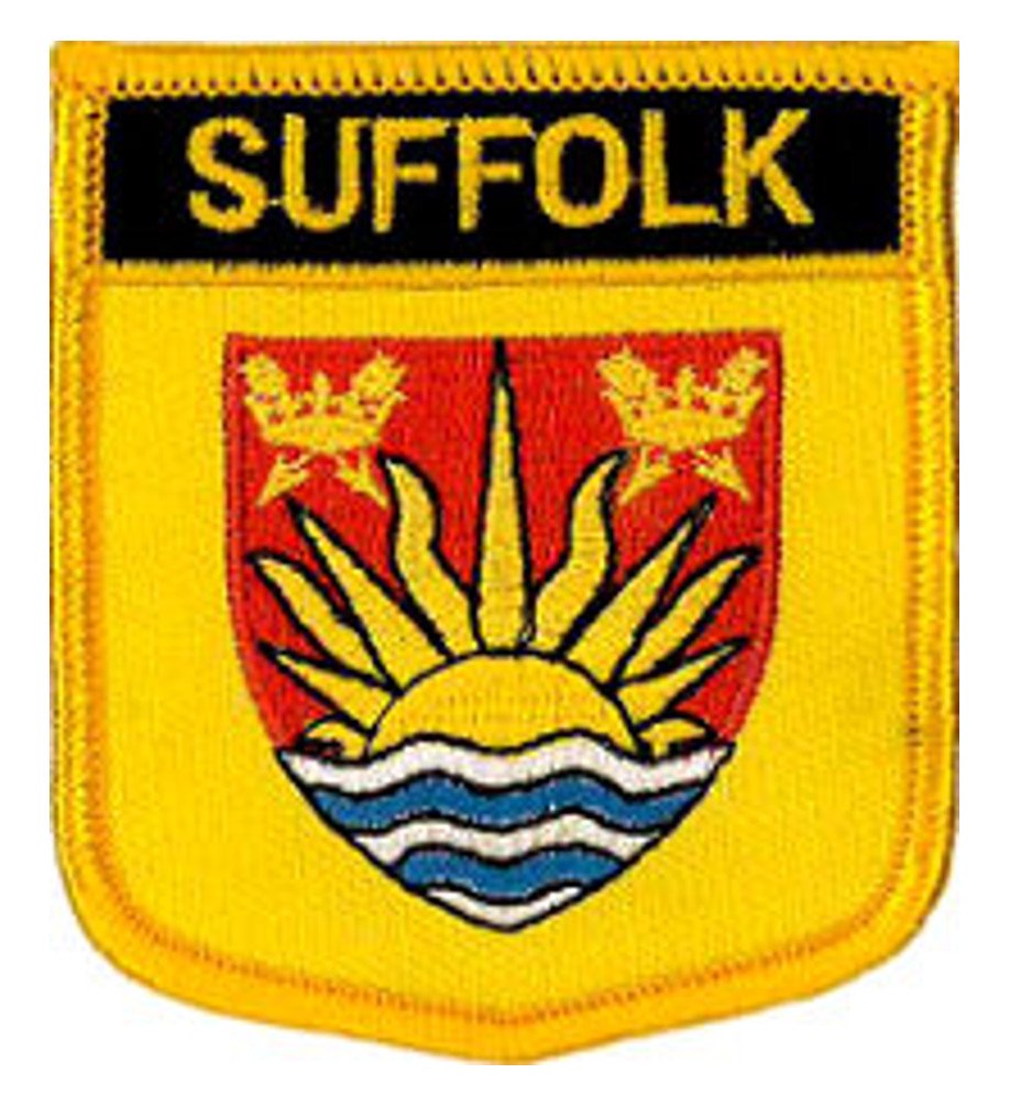 Klicnow Various Suffolk County Embroidered Patch 6Cm X 7Cm (2 1/2" X 2 3/4")