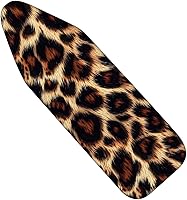 Vista 10 de Funda para tabla de planchar con estampado de leopardo Nuxovilar, 15 x 54 pulgadas, se adapta a la mayoría de las tablas estándar, accesorio