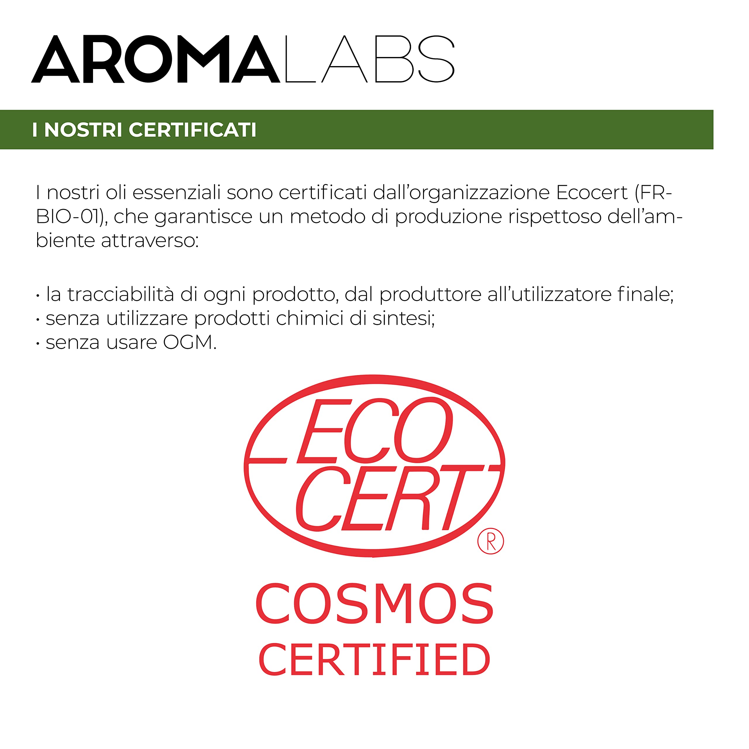 Verbena Esotica BIO (Litsea cubeba) - 30 mL - Olio Essenziale Chemiotipizzato e Certificato AB/Cosmos - Aroma Labs - Made in France