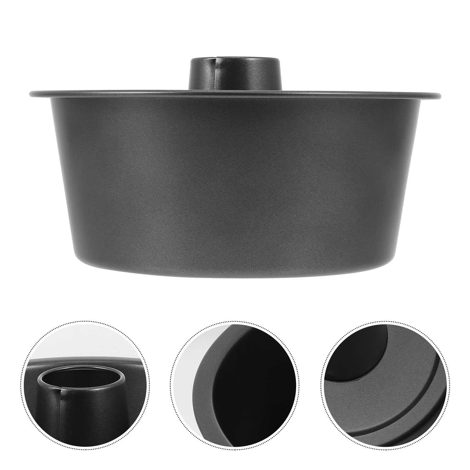 Toyvian Wiederverwendbare Antihaft Kuchenform aus Dickem Karbonstahl Runde Backform Mittel (23,5 Cm) für Cupcakes Desserts und Selbstgemacht Backprojekte