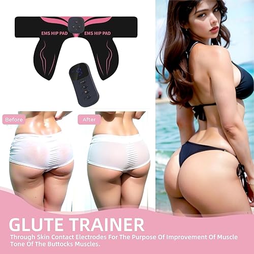 Miniatura 4 de Entrenador inteligente de glúteos para glúteos, dispositivo de tonificación de glúteos, estimulador muscular ABS inalámbrico EMS, masajeador de