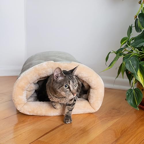 Miniatura 3 de Cama estilo cueva para gatos y perros pequeños de Armarkat, Tonos café