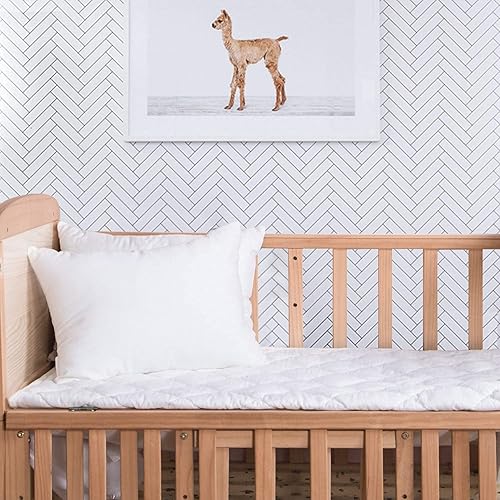 Miniatura 5 de FLXXIE Paquete de 2 almohadas pequeñas de algodón alternativas, súper suaves y transpirables, almohadas pequeñas para dormir, viajes, 13 x 18