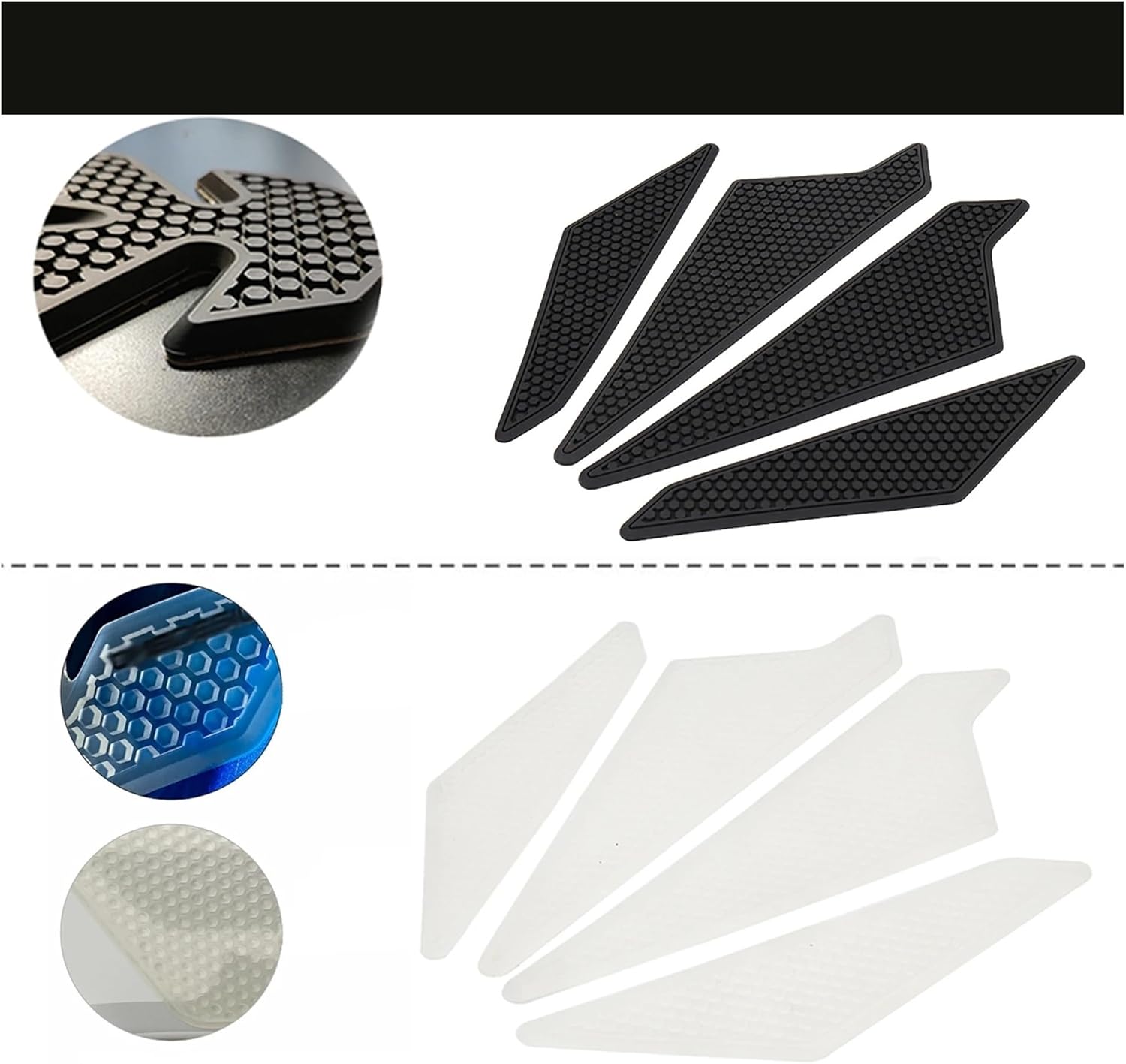 Motorcycle Tank Sticker for YA&MAHA YZ250F YZ250FX YZ450F YZ450FX WR250F WR450F 2014-2019 Motorcycle Side Tank Non-Slip Stickers Pad.