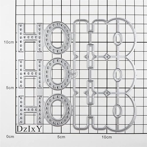 Miniatura 3 de DzIxY Shadow Words HO - Troqueles de corte de metal para hacer tarjetas, troquelados, troquelados, plantillas de máquina para álbumes de recortes,