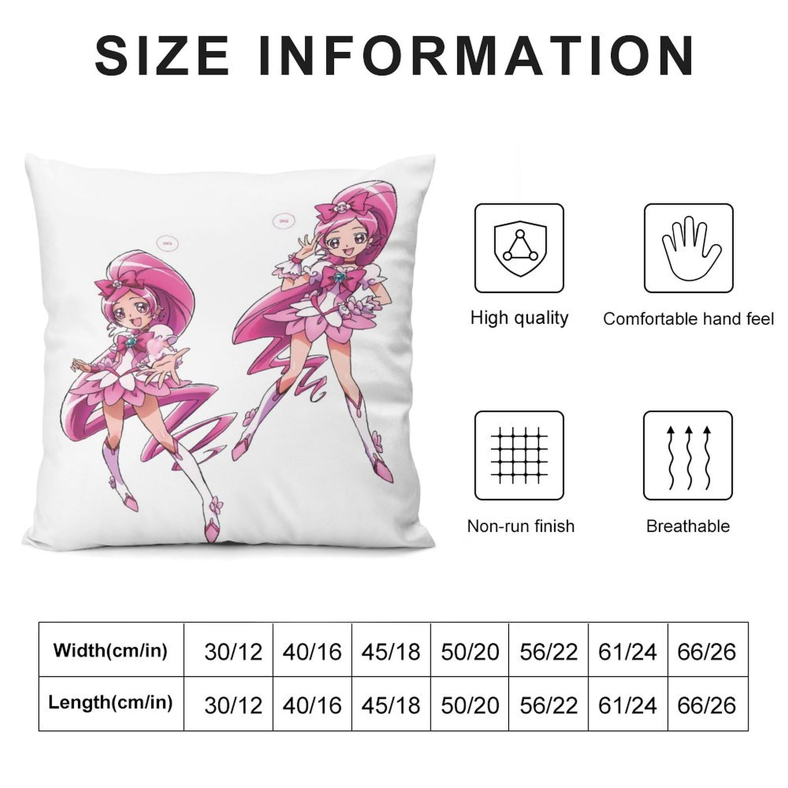 Amazon｜ハートキャッチプリキュア!ファッション両面印刷枕カバー