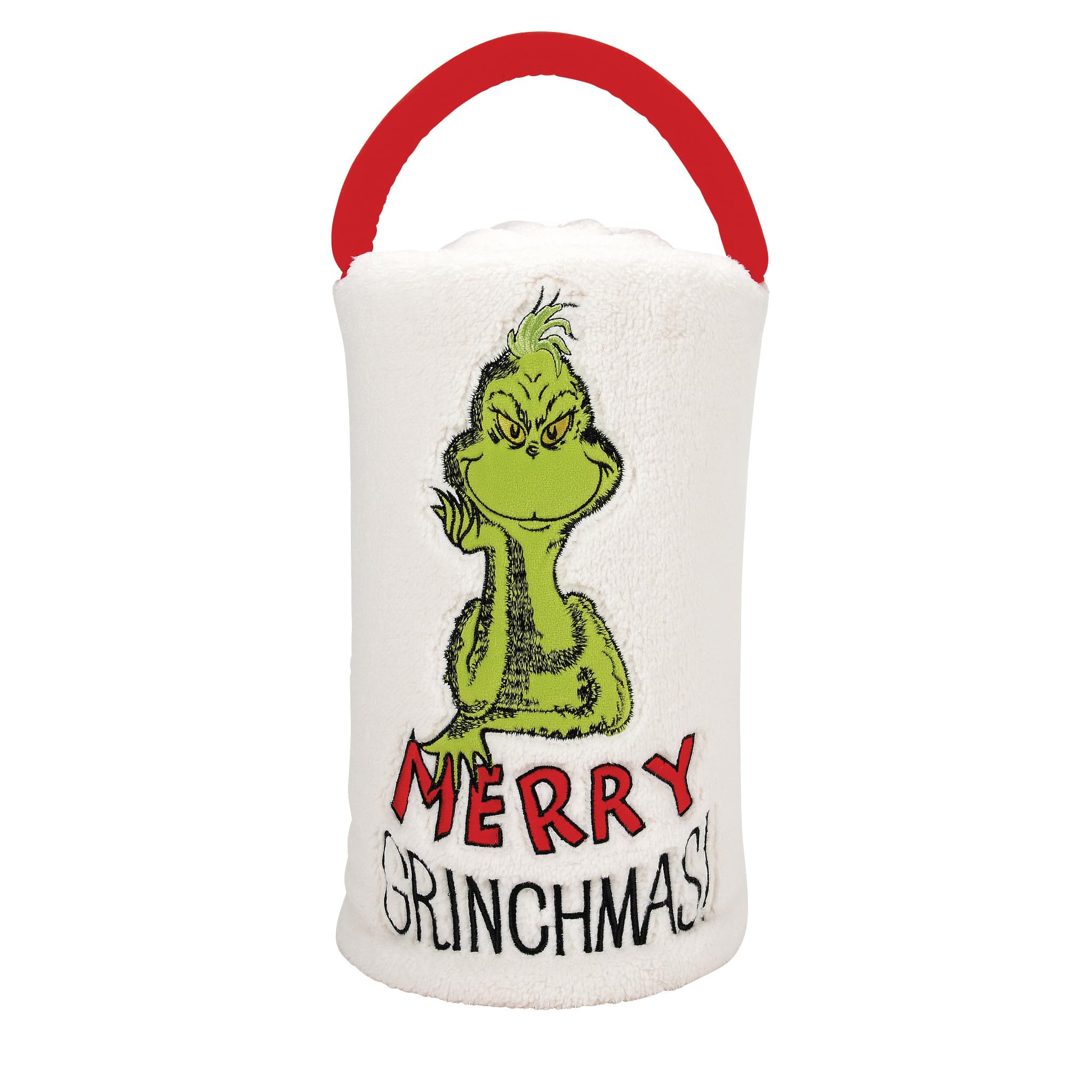 Couverture Grinch blanc 114x152 cm pour des soirees cocooning en famille