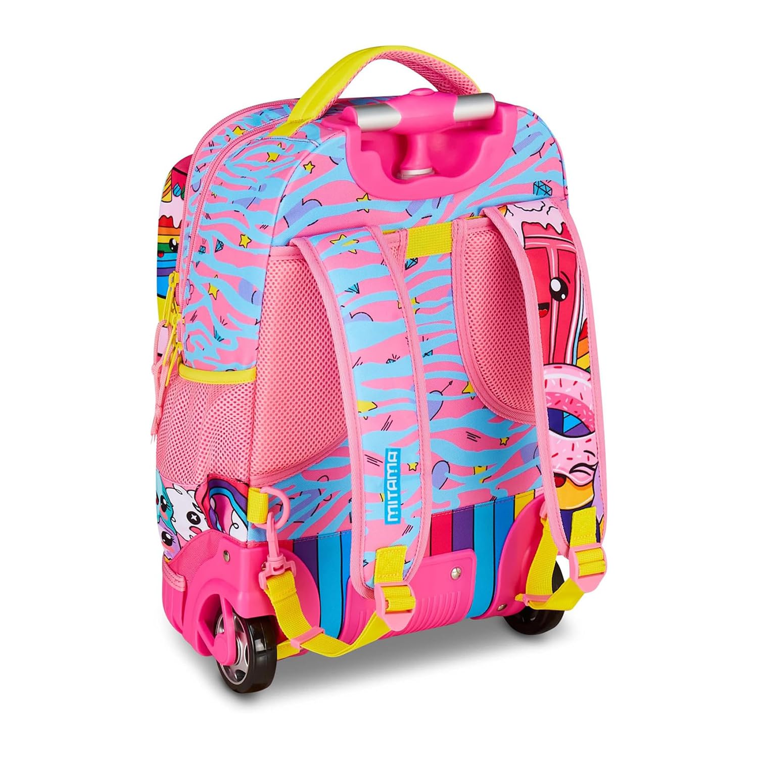 Mitama Trolley Run Extra SWEET DONUTS, 33 Lt, Doppio Scomparto, Tasche multi funzione, bambina, Scuola elementare e media, Tempo libero e viaggi