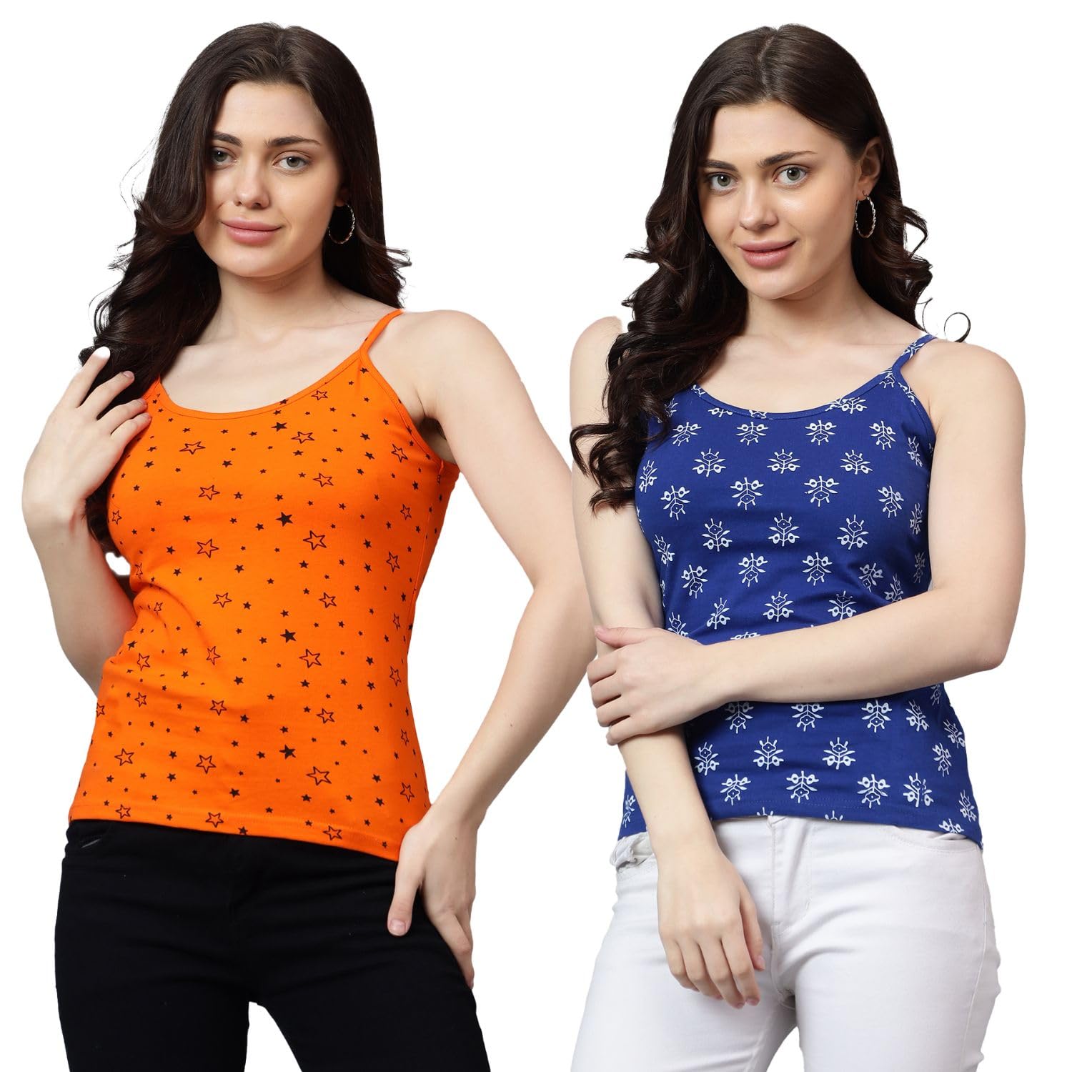 ayvina Printed Camisole for Womens | Womens Camisole | Inner Wear Printed Camisole Pack of 2-picture-39