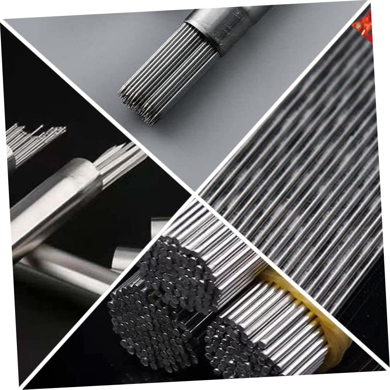 GANAZONO 100pcs Stainless Steel Barbecue Skewers Extra Thick Grilling Sticks for Kebab and Picnic for Outdoor Cooking