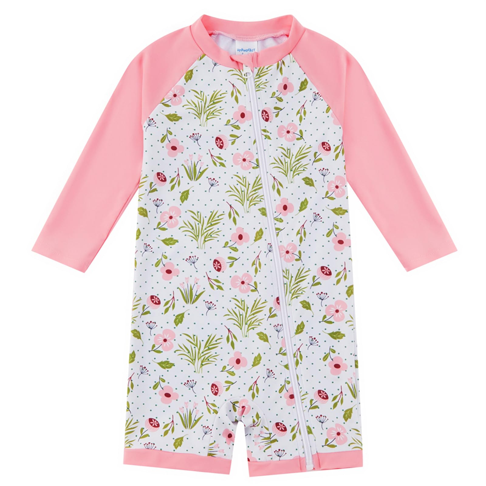 Costume da Bagno per Bambino/Ragazza con Protezione Solare UPF 50+ Costume da Sole a Manica Lunga con Cerniera Completa per Neonato (3-36 Mesi)