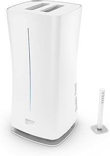 Humidificateur d'Air Eva par Stadler Form, Humidificateur d'Air Ambiant, Capteur d'Humidité Externe, Mode Automatique, pour des Pièces Jusqu'À 80 M²/200 M³, Nébuliseur à Ultrasons