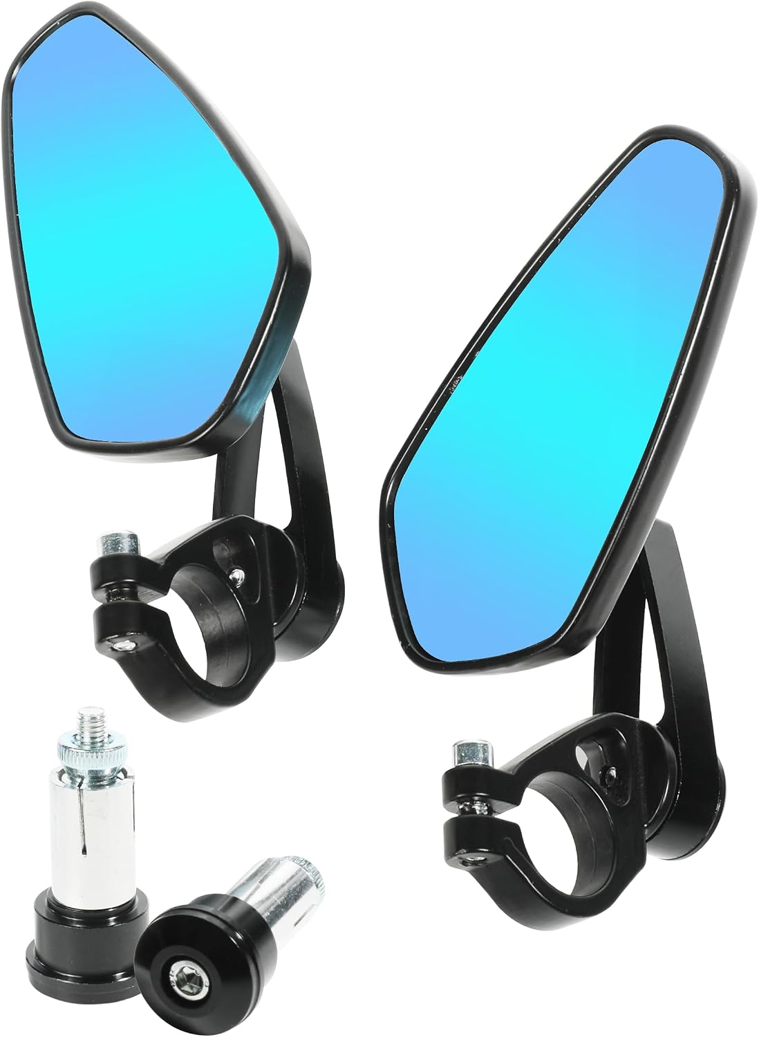 RACOONA Motorcycle Mirrors,Motorcycle Bar End Mirrors,Car Accessories Motorcycle Mirrors for Handlebars,Bar End Bike/Bicycle Mirror, Rear View Side Mirrors,Fits Most Motorcycles RACOONA Motorcycle Mirrors,Motorcycle Bar End Mirrors,Car Accessories Motorcycle Mirrors for Handlebars,Bar End Bike/Bicycle Mirror, Rear View Side Mirrors,Fits Most Motorcycles