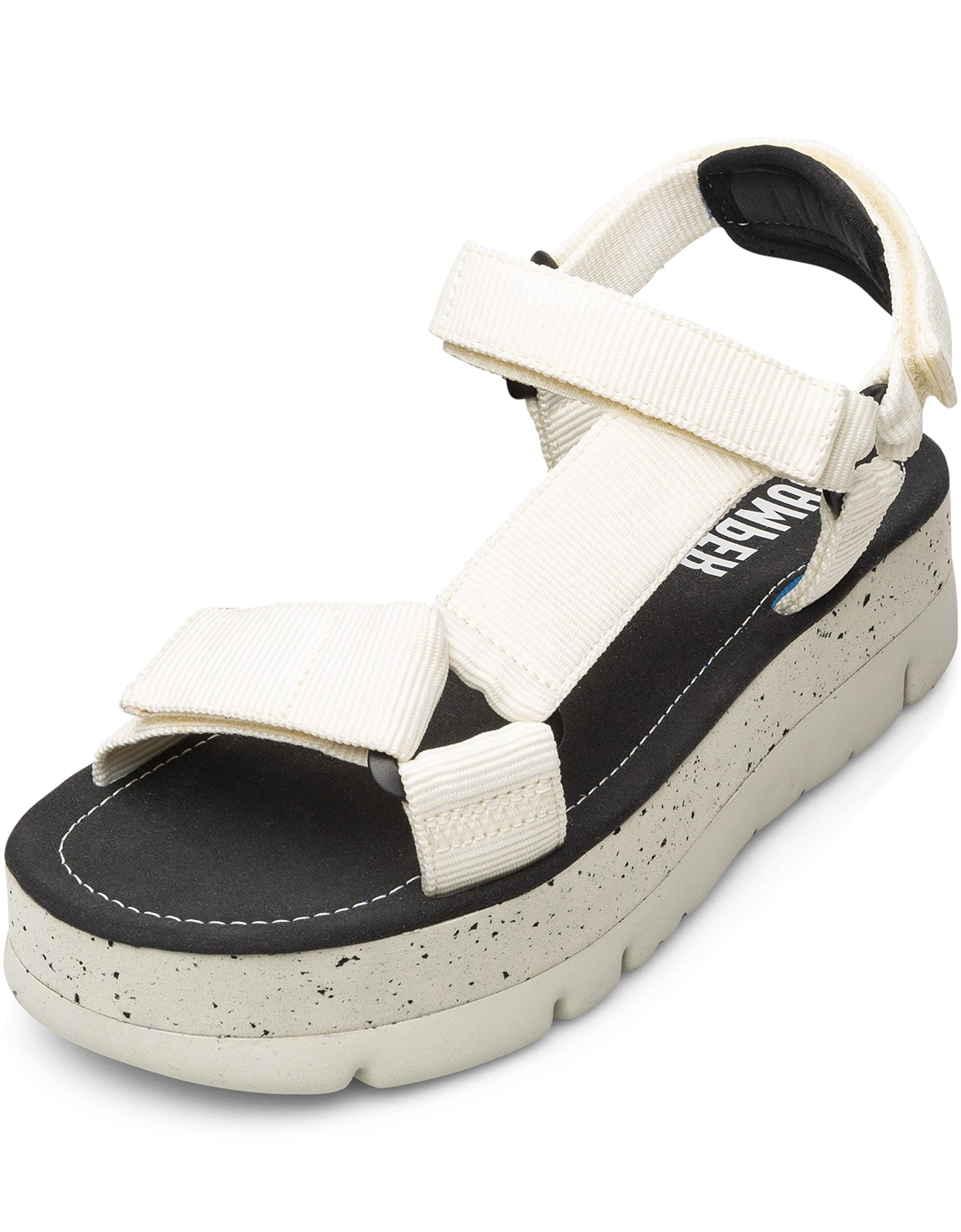 Camper Women's Oruga Up-k200851 Wedge Sandals, White 007, 8 UK