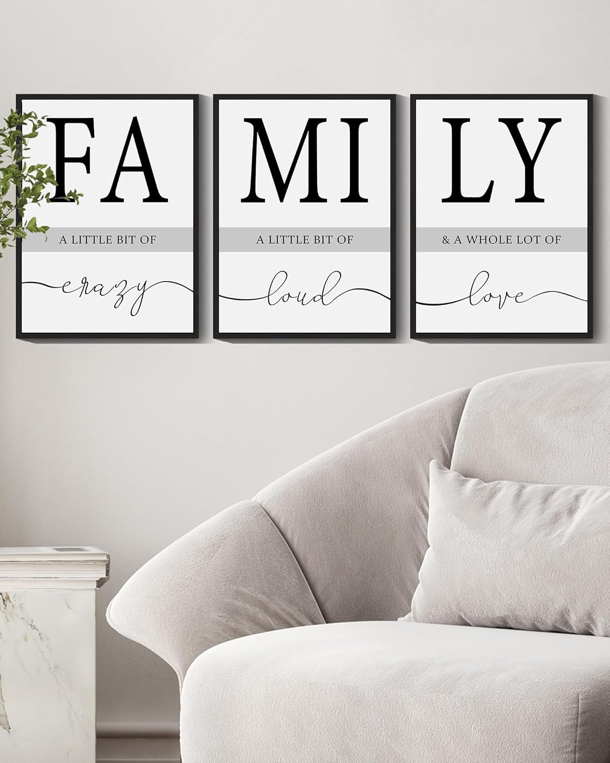 Drsoum Home Family Wall Decor Inspirational Positive Sign Wall Hanging Decor Black Quotes Prints Artwork for Home Dining Room Kitchen 11x14in Natural Framed