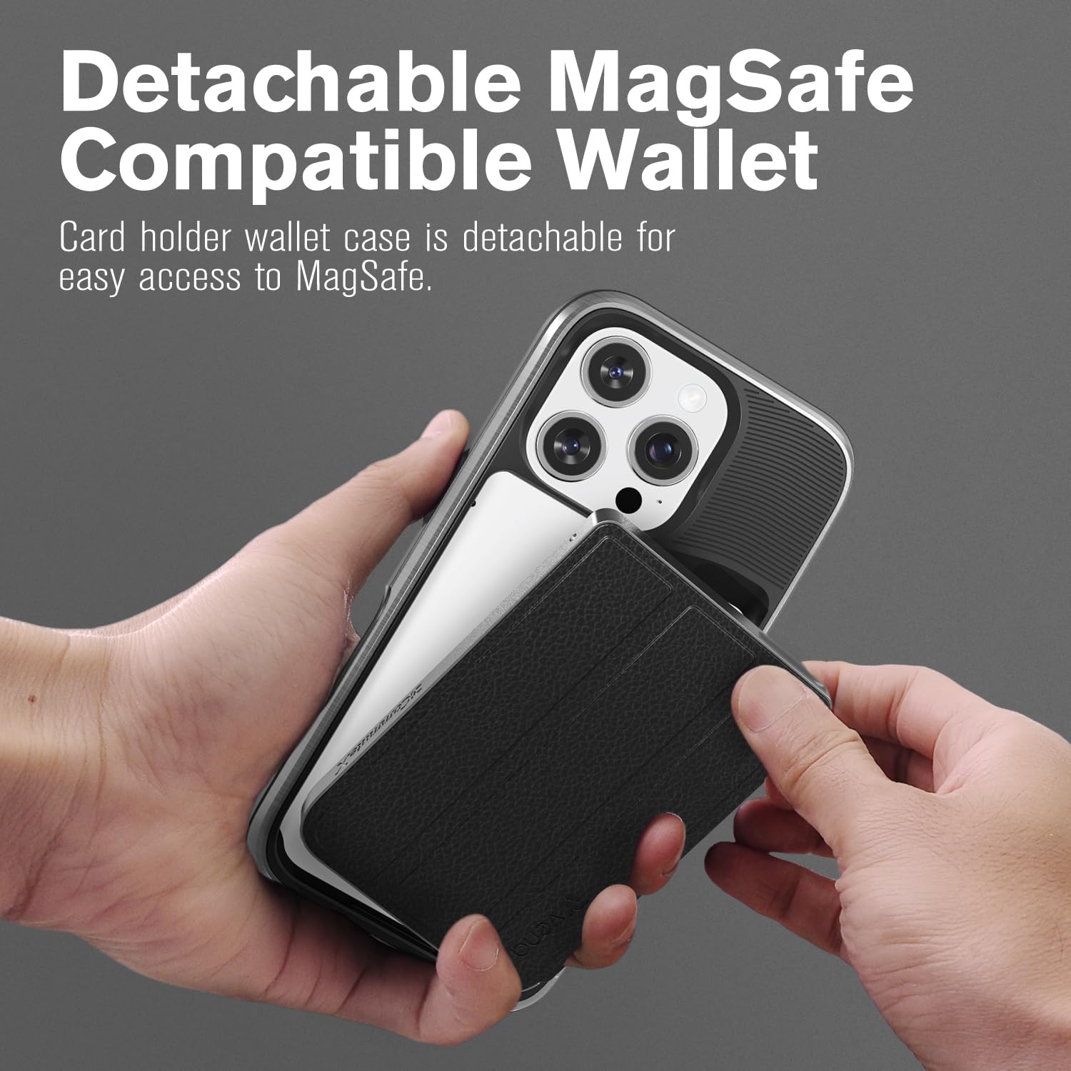 VENA vCommuteX for iPhone 16 Pro Wallet Case (MagSafe Compatible) - Image 3