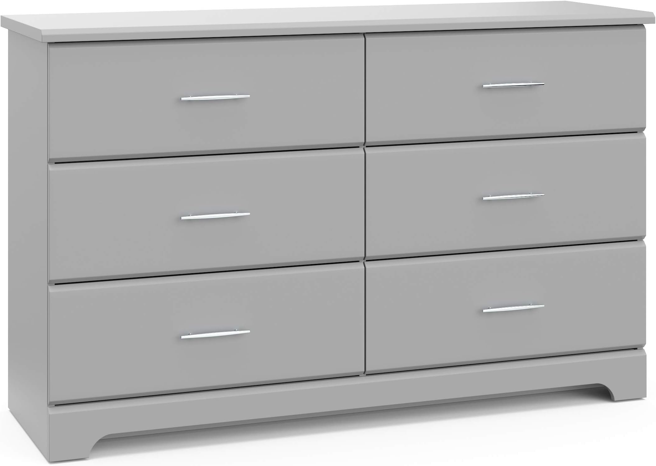 Amazon.com : Storkcraft Brookside 6 Drawer Double Dresser (Pebble Gray ...