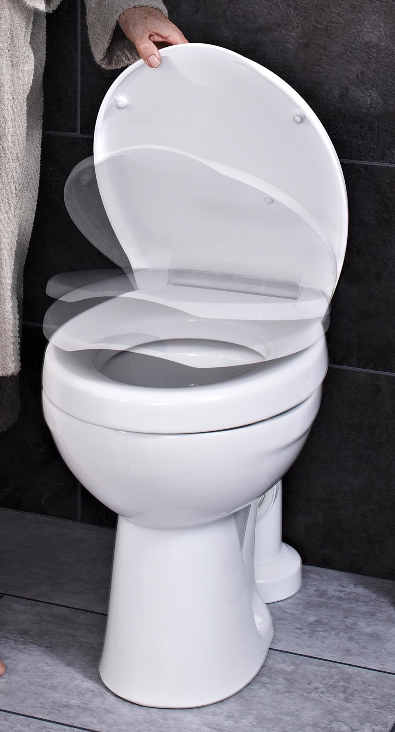 RIDDER WC-Sitzerhöhung Top mit Absenkautomatik weiß