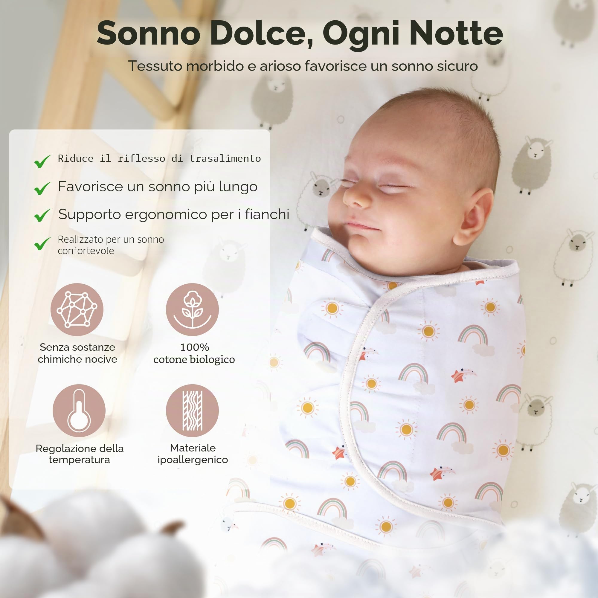 Mama Cheetah Baby Swaddle Sack, Organic Cotton Swaddle Blanket, Adjustable Swaddle Sleep Sacks, Easy Swaddles for Boy Girl 0-3 Month, Baby Essentials, 3-Pack