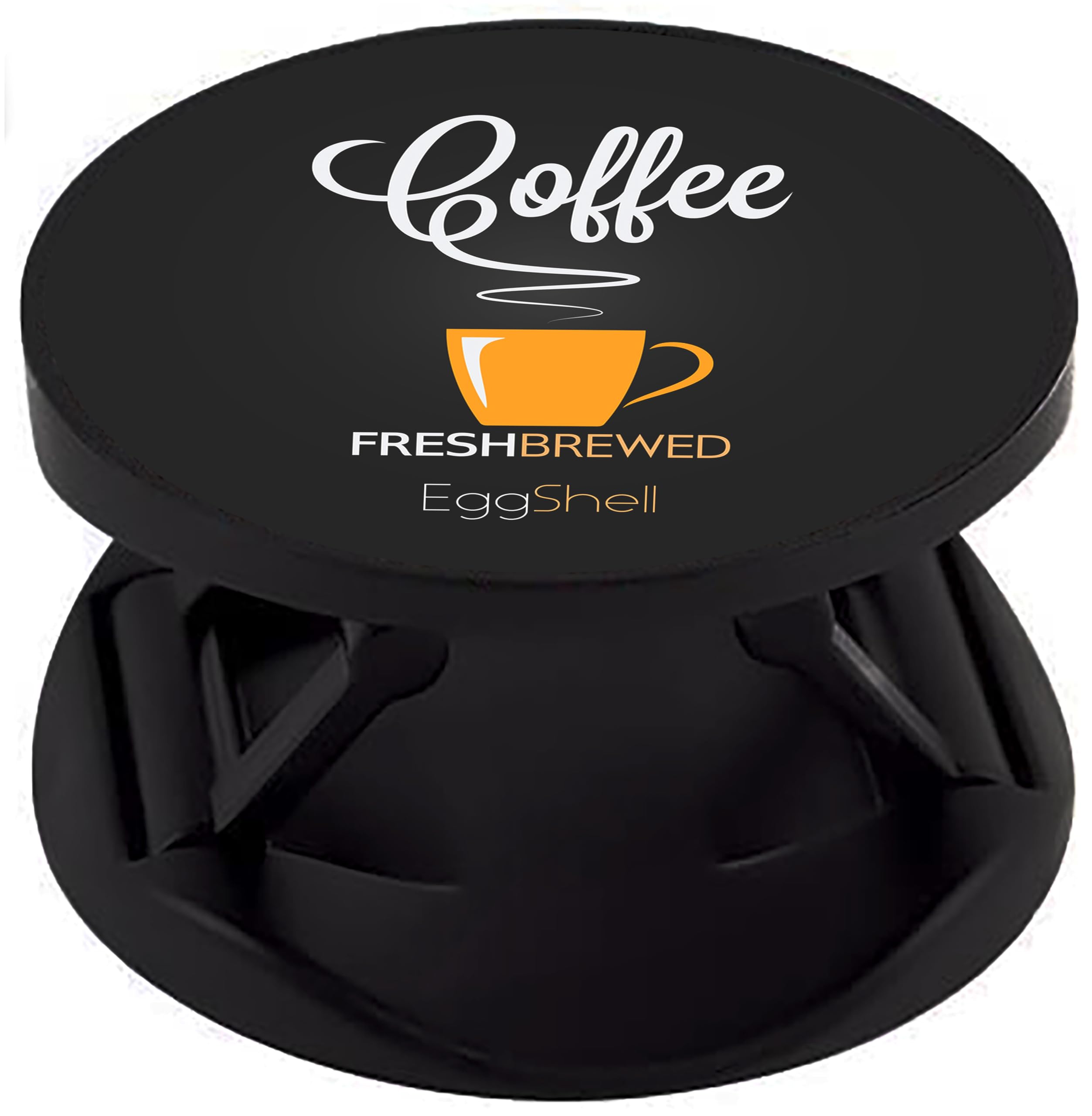 Eggshell® Premium Super Matt Finish Effect Mobile Back Holder (Mobile Selfie Finger Grip) with Expanding Stand for All Smartphones & Tablets | (Hot Coffee Brewing)-image-23