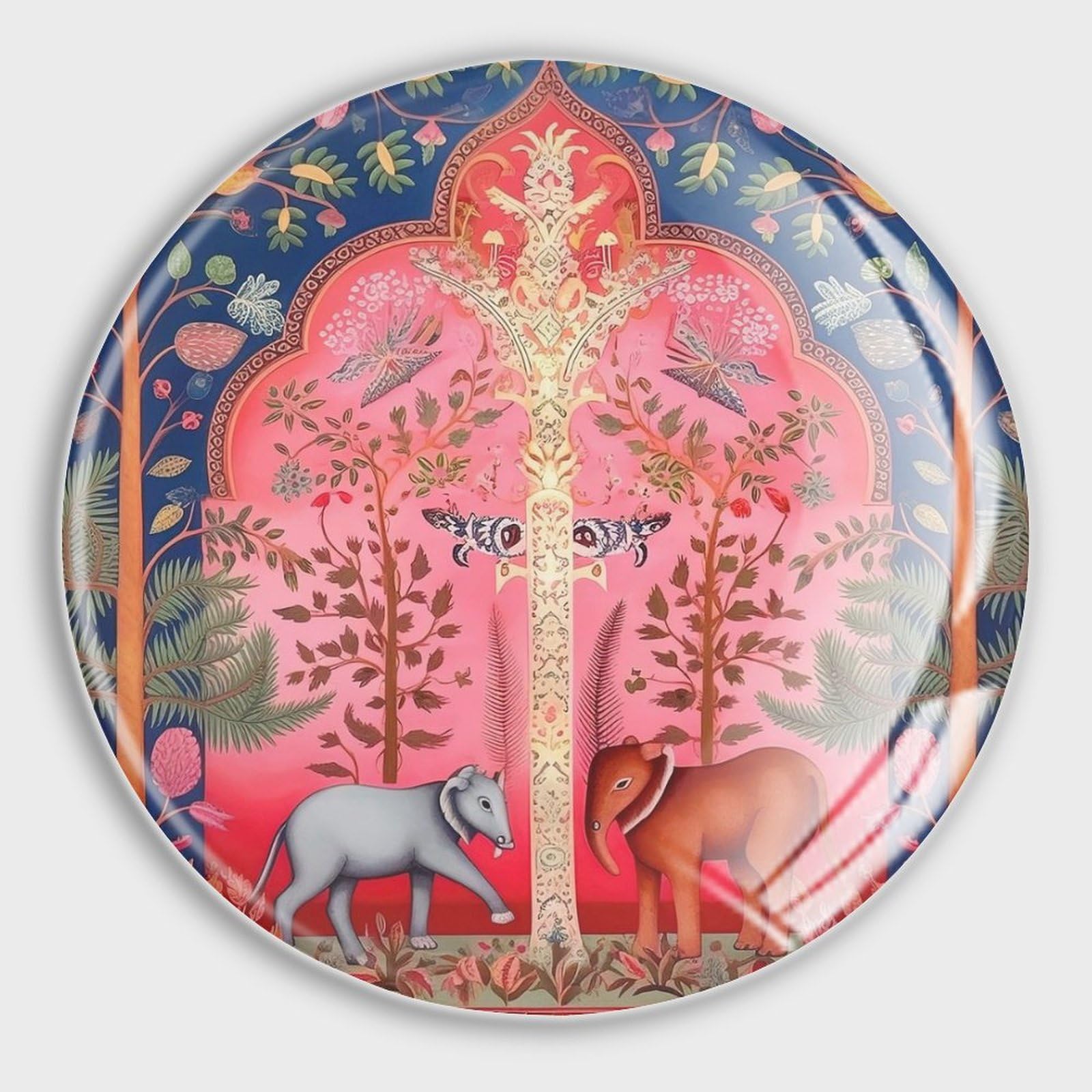 Aimants de chinoiserie lot de 4 magnets traditionnels en verre coffret cadeau