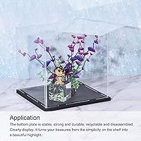 Vista 5 de MECCANIXITY Caja transparente de acrílico, caja transparente para ensamblar, escaparate a prueba de polvo de 13.7 x 11.8 x 13.7 pulgadas