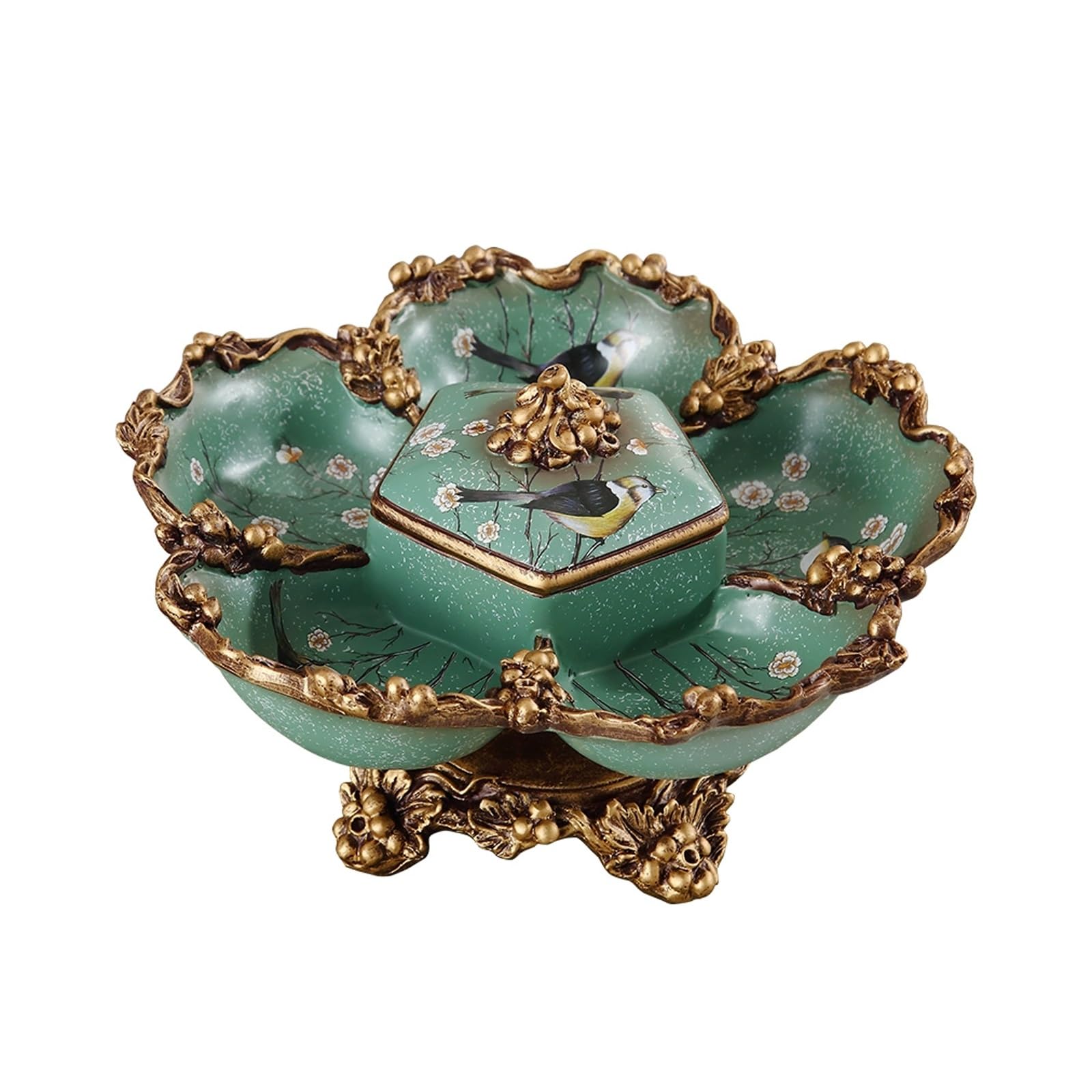 ROHCGHC snack tray， Multifunctional Party Snack Tray, Resin Divided Serving Dishes, for Dried Fruits Nuts Candies