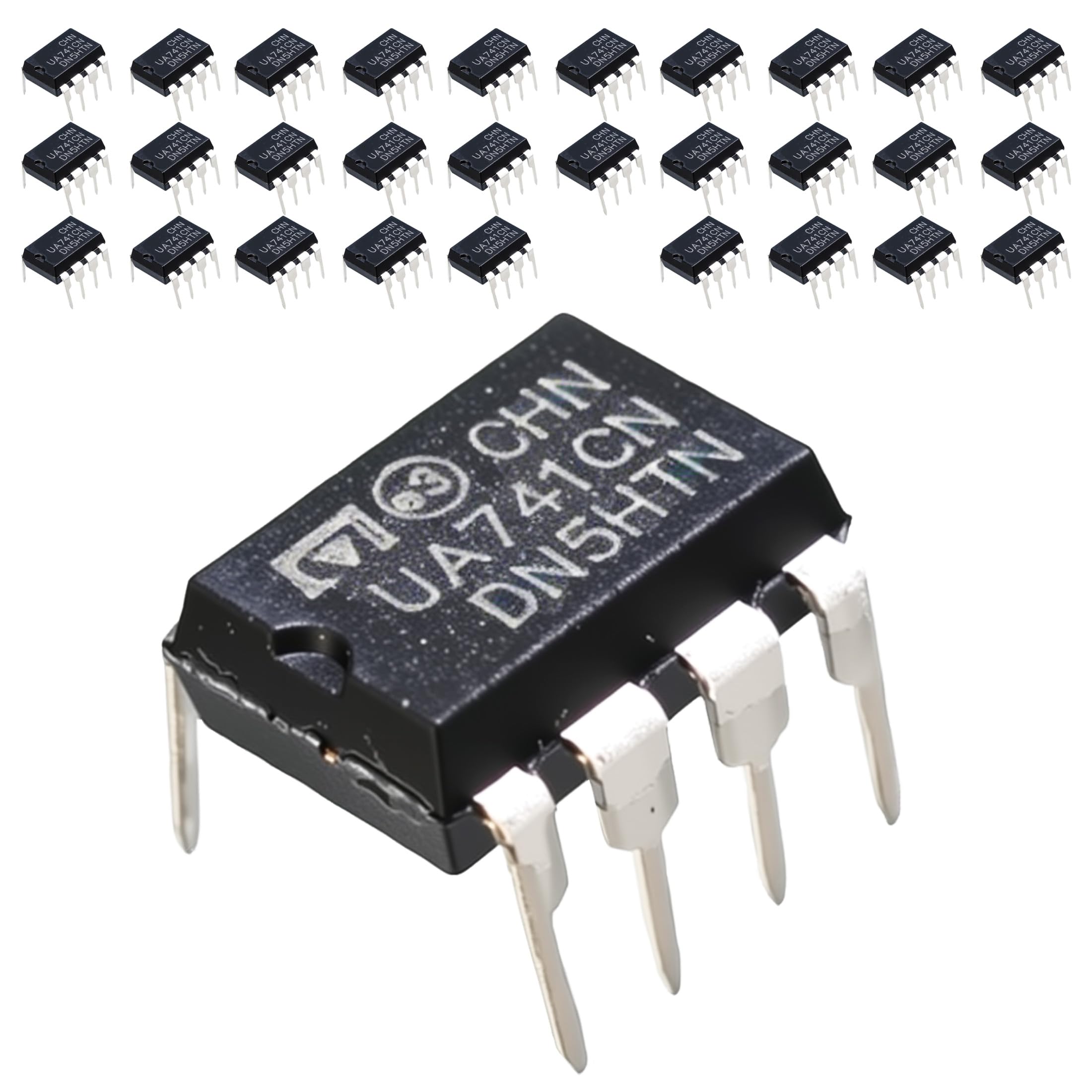 Amazon.co.jp: UA741CN UA741 汎用シングルオペアンプ18V、8ピン