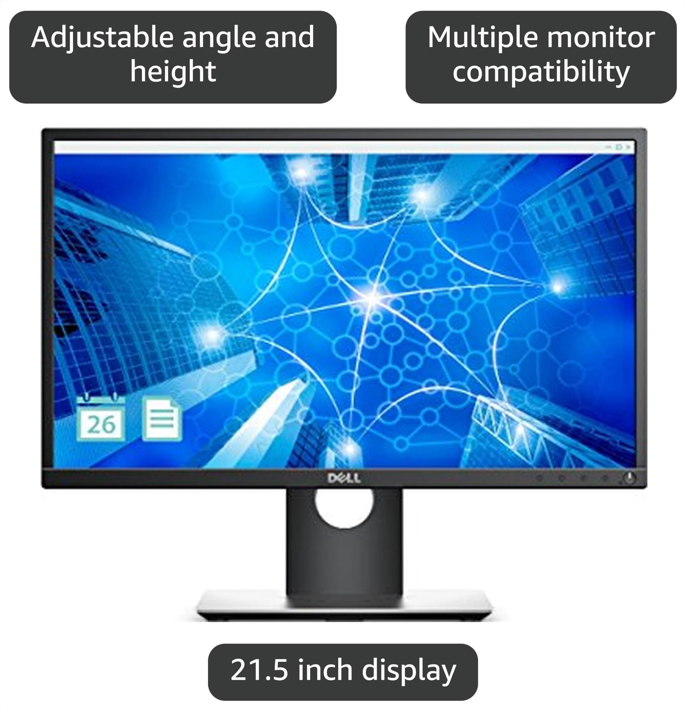 Amazon.com: Dell 22 Monitor P2217H 54.6cm (21.5Inch) Black, EUR