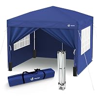 VOUNOT® Gazebo 3x3m Pieghevole con 4 Parti Laterali, Gazebo da Giardino Tenda Padiglione