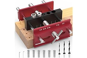 6" Self-Centering Dowel Jig Kit for Precise Woodworking Joints