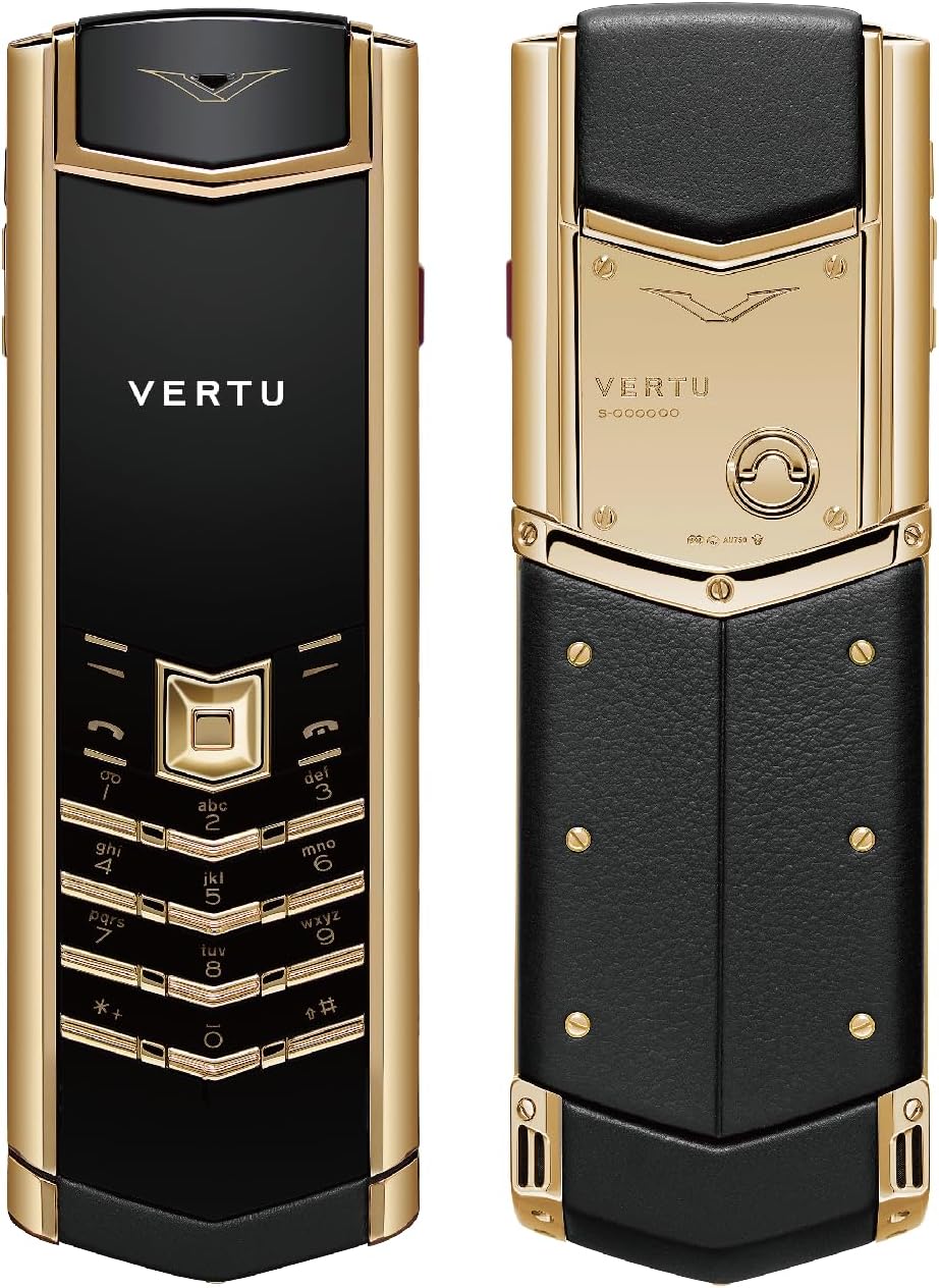 VERTU Signature V Thang-Ka Pure Gold Luxury Business Mobile Phone (Amitayus)