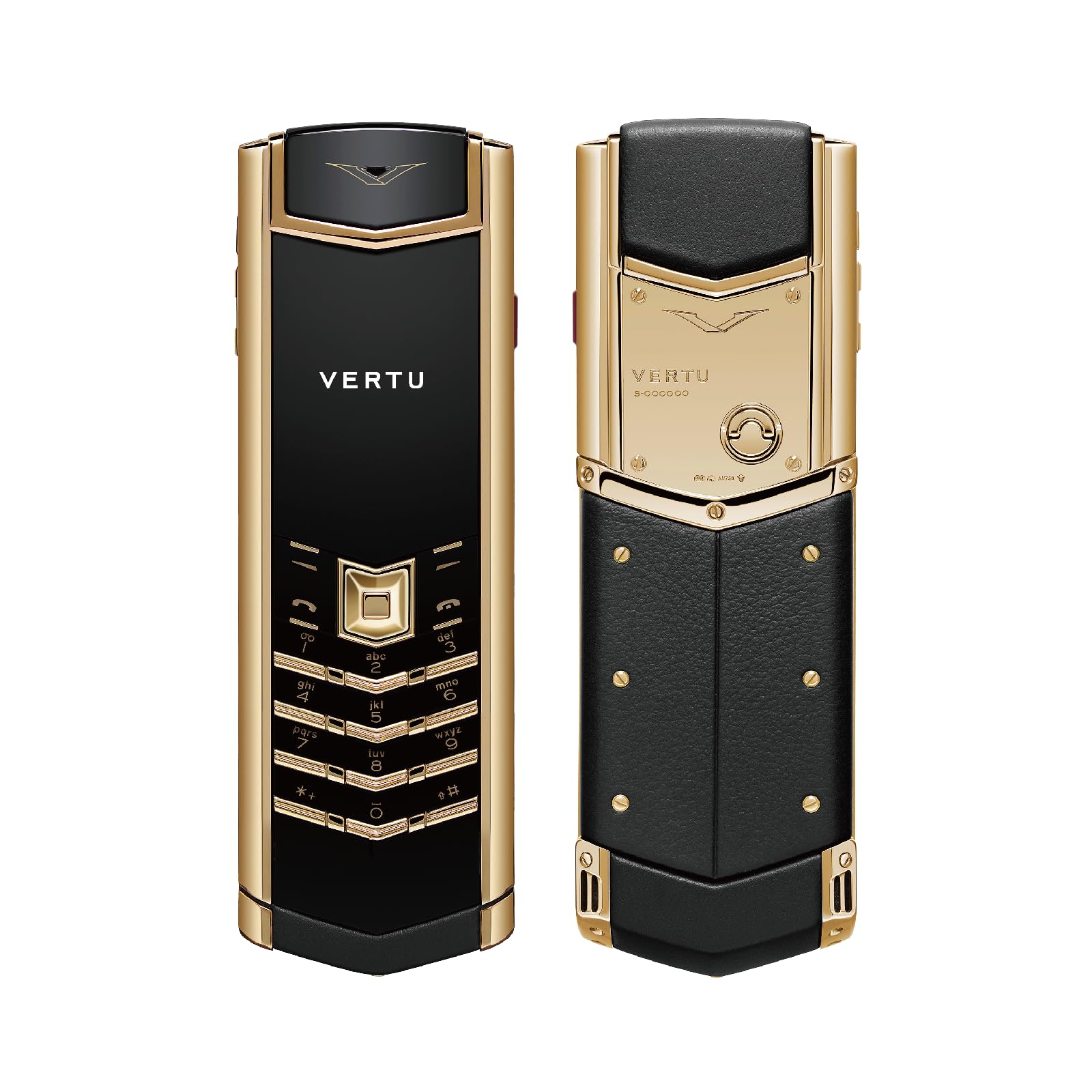 VERTU Signature V Thang-Ka Pure Gold Luxury Business Mobile Phone (Amitayus)
