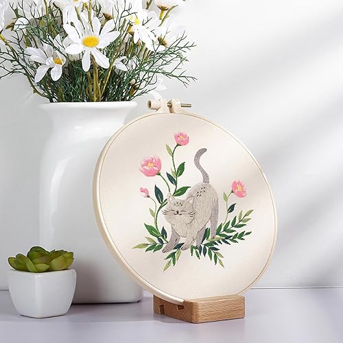 Miniatura 4 de BREENHILL Kit de bordado para principiantes con patrones de bordado