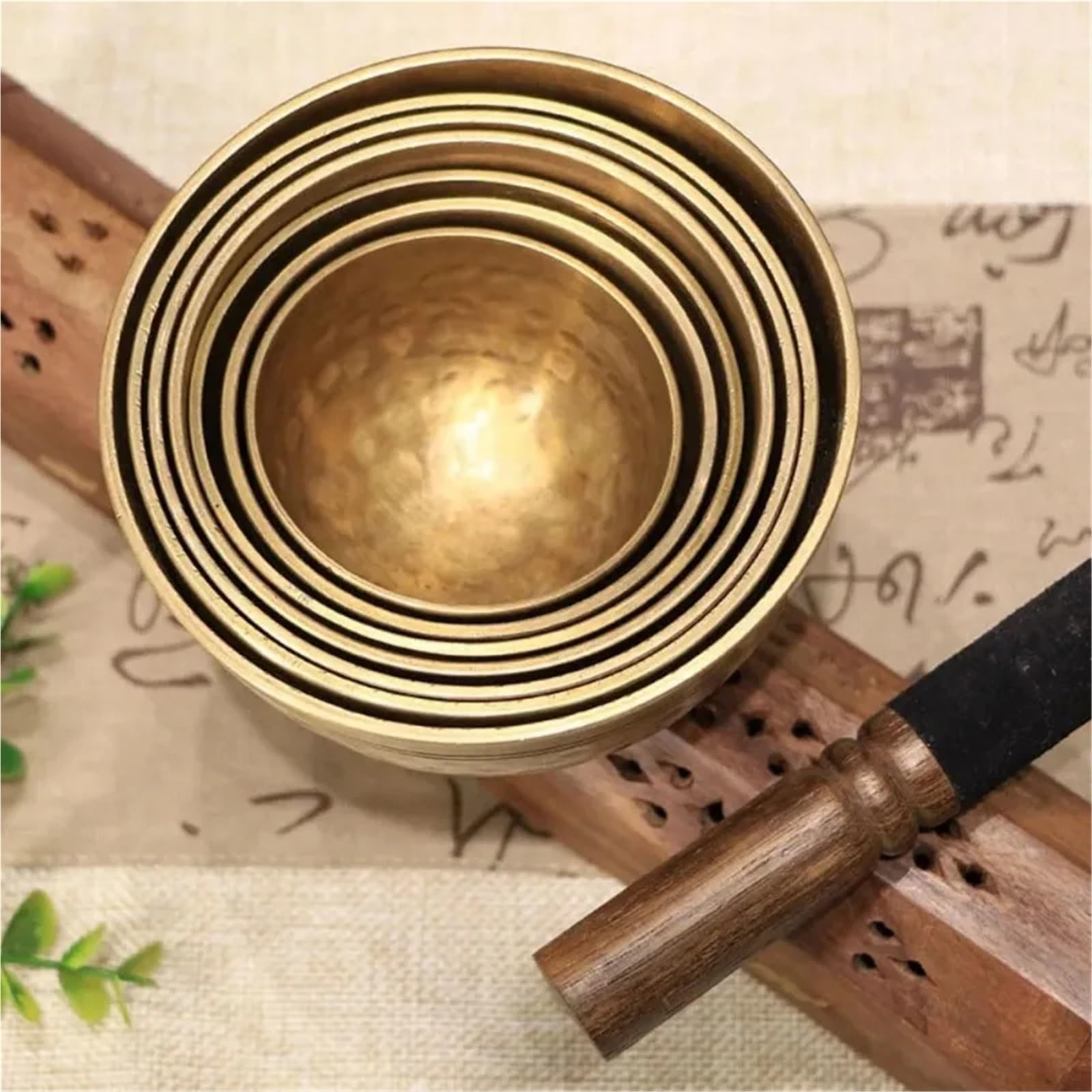 Set di campane tibetane Set di 7 ciotole sonore Buddha fatte a mano, strumento guarigione sonora, ciotola tibetana, accessori for meditazione e yoga