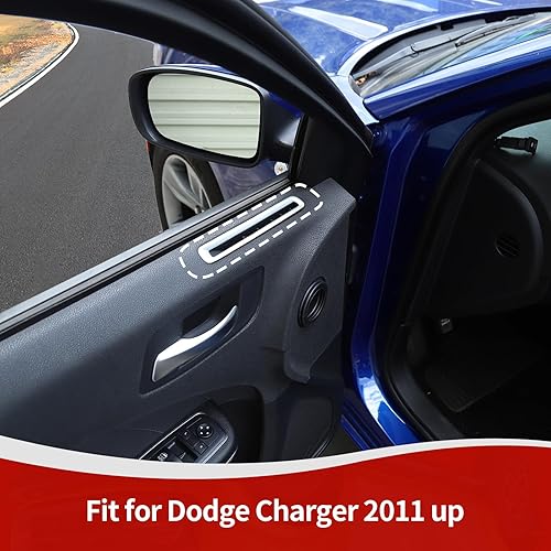 Miniatura 4 de RT-TCZ para rejillas de ventilación de aire acondicionado de puerta del cargador, cubierta decorativa para Dodge Charger 2011-2023, accesorios