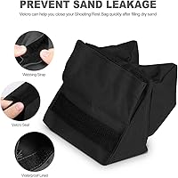 Vista 4 de Bolsas de descanso con relleno de dos piezas para deportes de objetivo – Soporte delantero y trasero para tiro de campo