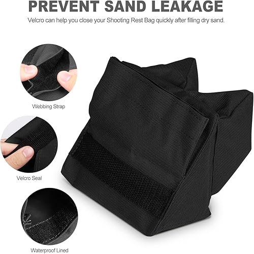 Miniatura 4 de Bolsas de descanso con relleno de dos piezas para deportes de objetivo Soporte delantero y trasero para tiro de campo