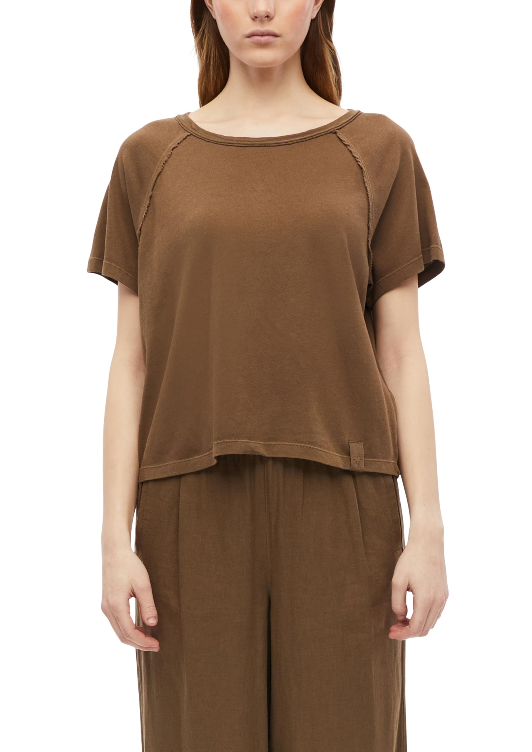s.Oliver Women's 2178630 Raglan T-Shirt (Pack of 1), Brown, 12