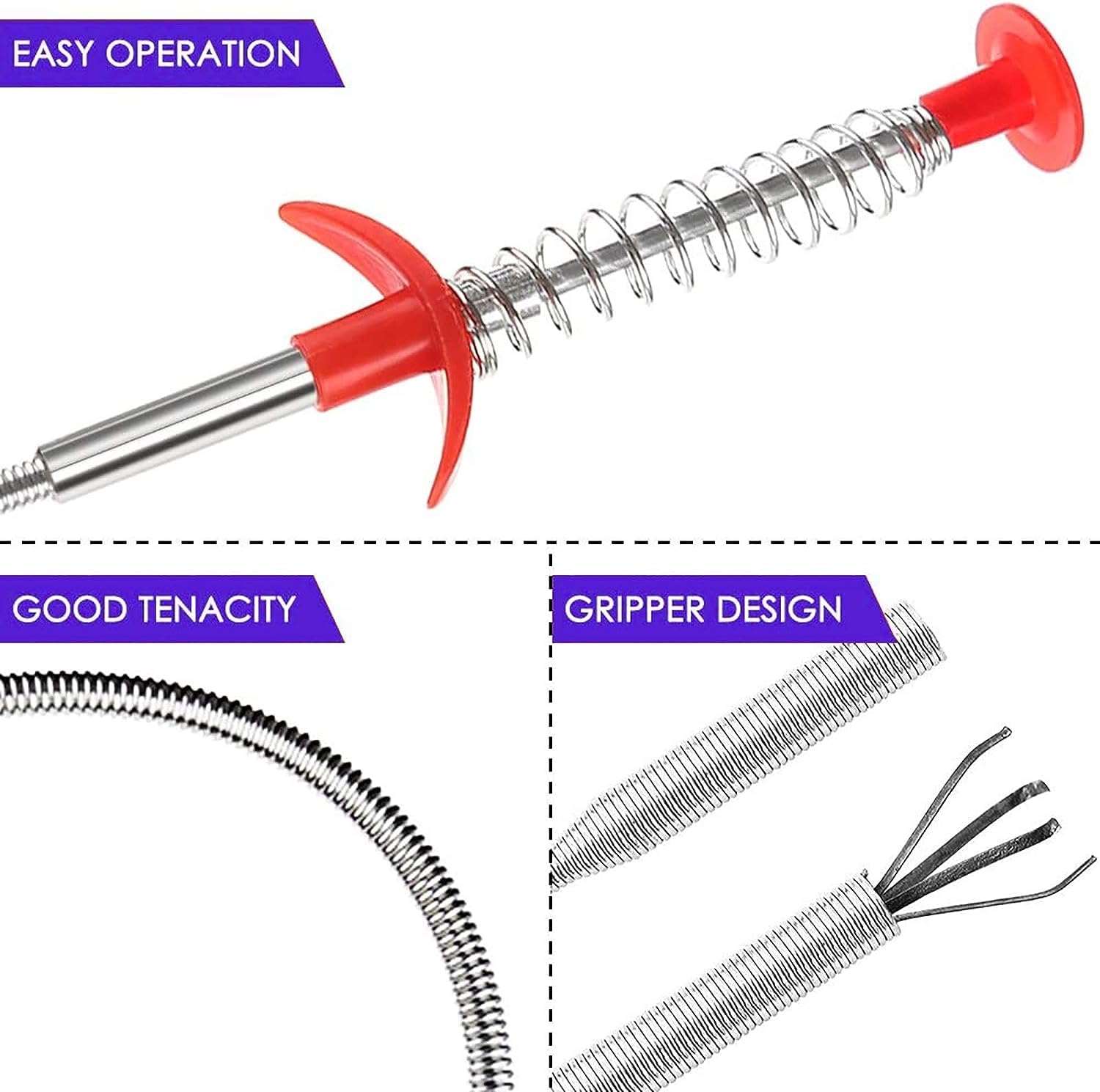 Flexible Grabber Claw Pick Up Reacher Tool,Bendable Hose
