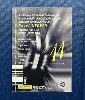 Amazon.co.jp: 2003 Panini Calcio Pavel Nedved Pavel Nedved