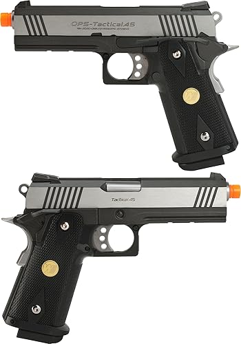 Miniatura 3 de Evike Airsoft - WE-USA Metal Hi-C.APA Airsoft Gas B.lowback P.istol (Modelo 4.3 2011 CommanderDos Tonos wGreen Gas M.ag) - (PID 34356)