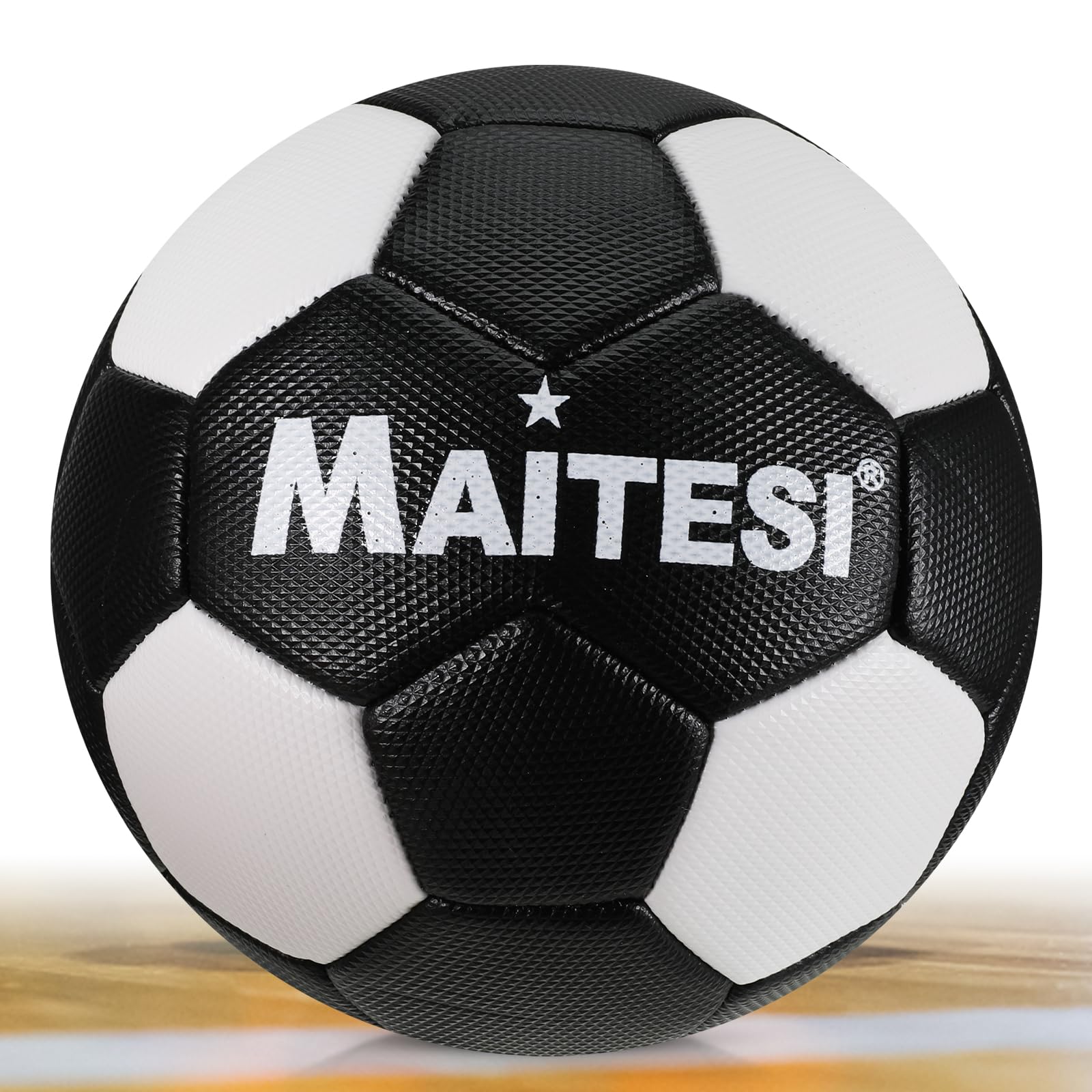Balón de balonmano Poliuretano 25 cm Negro 1 unidad