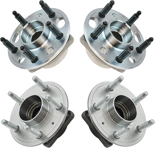 Vista 378 de TRQ Juego de 2 rodamientos y bujes de rueda trasera izquierda y derecha compatible con Ford Expedition 2007-2010 Lincoln Navigator 2007-2010